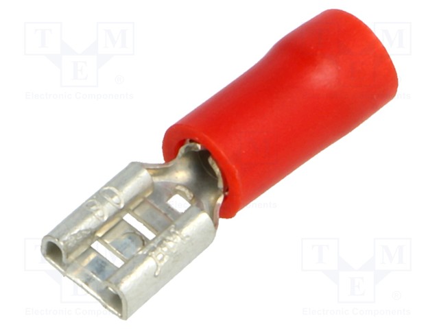 Terminal: flat; 4.8mm; 0.8mm; female; 0.25÷1.5mm2; crimped; tinned