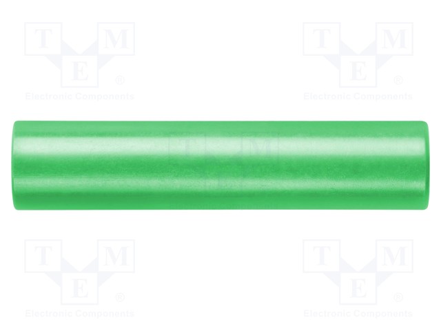 Connector: adapter; 4mm banana; green; 70VDC; 16A; 45mm; -10÷70°C