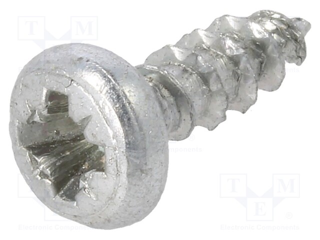 Screw; SPAX®; 4x12; Head: cheese head; Pozidriv; steel; zinc; BN: 615