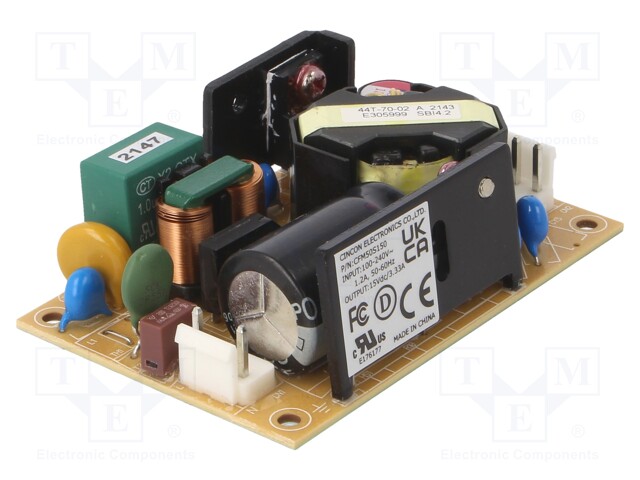 Power supply: switched-mode; 50W; 120÷370VDC; 90÷264VAC; 15VDC