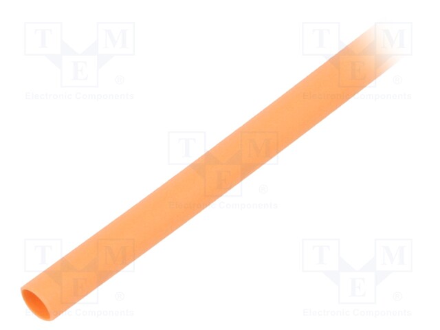 Heat shrink sleeve; glueless; 2: 1; 2.4mm; L: 1m; orange