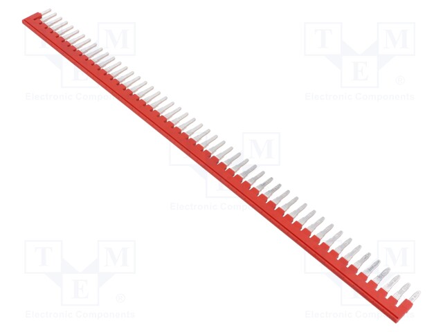 Comb bridge; ways: 50; red; Width: 6mm; UL94V-0