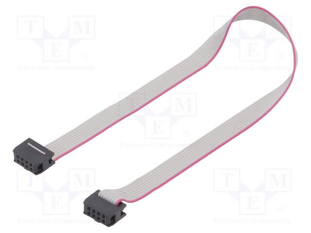 Ribbon cable with IDC connectors; 8x28AWG; Cable ph: 1.27mm