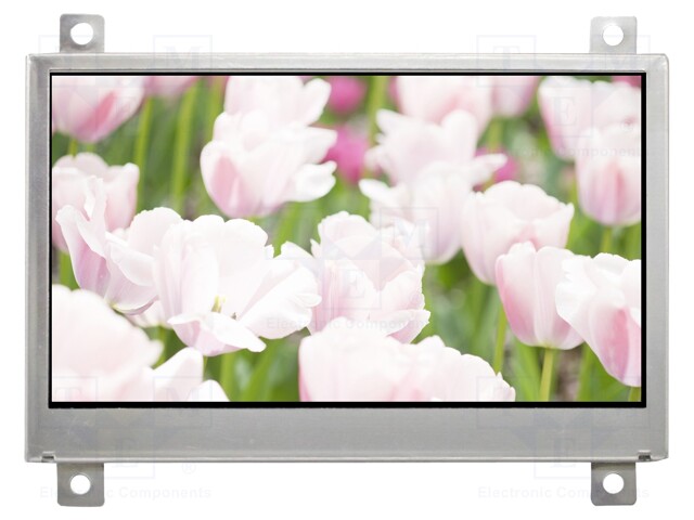 Display: TFT; 4.3"; 480x272; Illumin: LED; Dim: 106.7x69.6x6.95mm