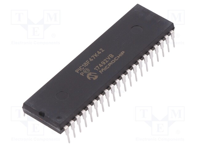 PIC microcontroller; Memory: 128kB; SRAM: 8192B; EEPROM: 1024B