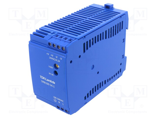 Power supply: switched-mode; 100.8W; 24VDC; 4.2A; 85÷264VAC; 300g