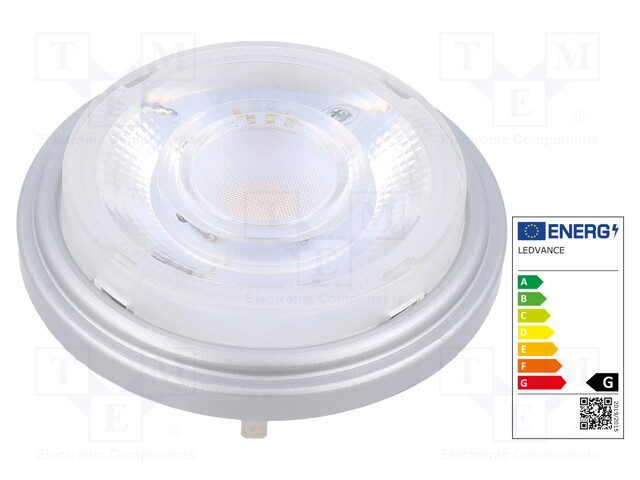 LED lamp; warm white; G53; 12VAC; 450lm; 7.3W; 24°; 2700K; CRImin: 97