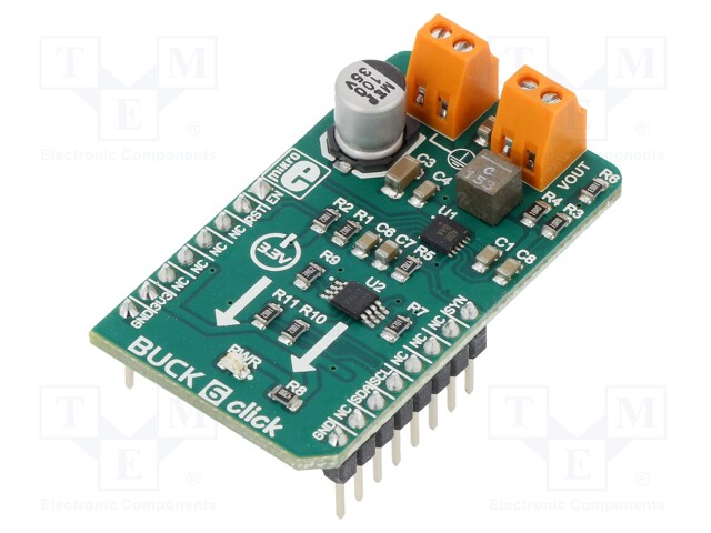 Click board; DC/DC converter; I2C; DS4432U,MAX17572; 3.3VDC