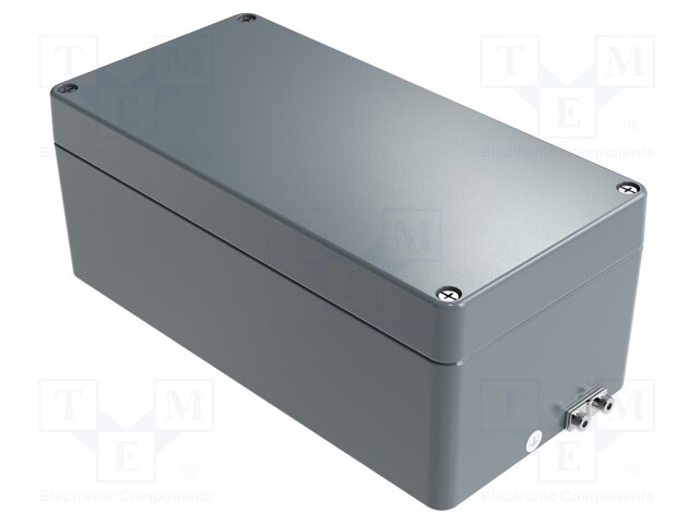 Enclosure: multipurpose; X: 100mm; Y: 200mm; Z: 81mm; aluminium; IP66