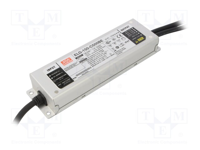 Power supply: switched-mode; LED; 135W; 150÷270VDC; 500mA; IP67