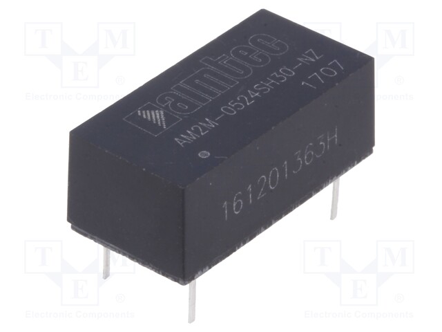 Converter: DC/DC; 2W; Uin: 4.5÷5.5V; 24VDC; Iout: 83mA; DIP14; 2.8g