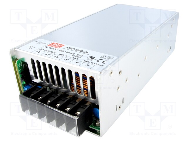 Power supply: switched-mode; modular; 630W; 36VDC; 218x105x63.5mm