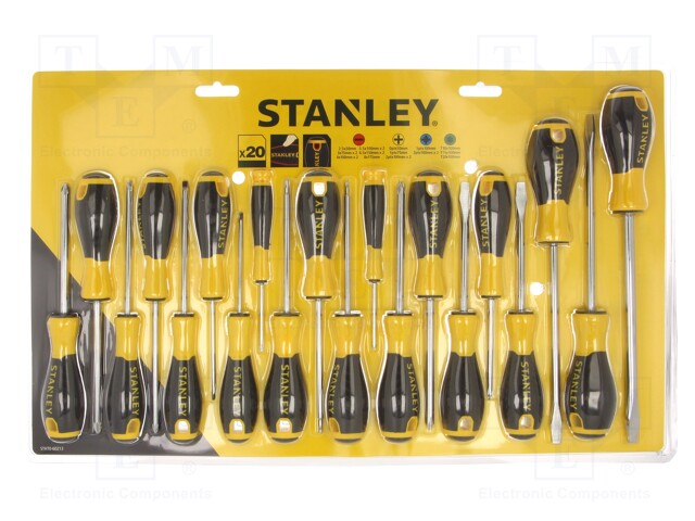 Kit: screwdrivers; Pcs: 20; Phillips,Pozidriv®,Torx®,slot