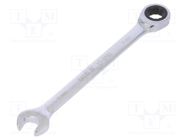 Key; combination spanner,with ratchet; 11mm