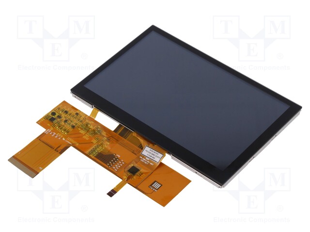 Display: TFT; 5"; 800x480; Illumin: LED; Dim: 118.5x77.55x5.05mm