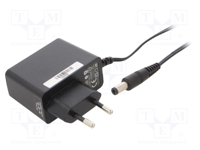 Power supply: switched-mode; constant voltage; 12VDC; 0.5A; 6W