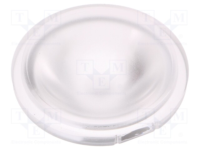 LED lens; round; Mat: PMMA plexiglass; transparent; 13÷20°; Ø: 35mm