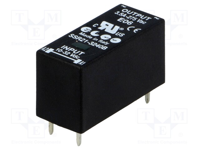 Relay: solid state; SPST-NO; Ucntrl: 10÷32VDC; 3A; 12÷275VAC