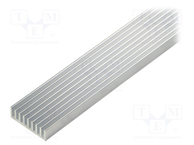 Heatsink: extruded; grilled; natural; L: 1000mm; W: 33mm; H: 10mm