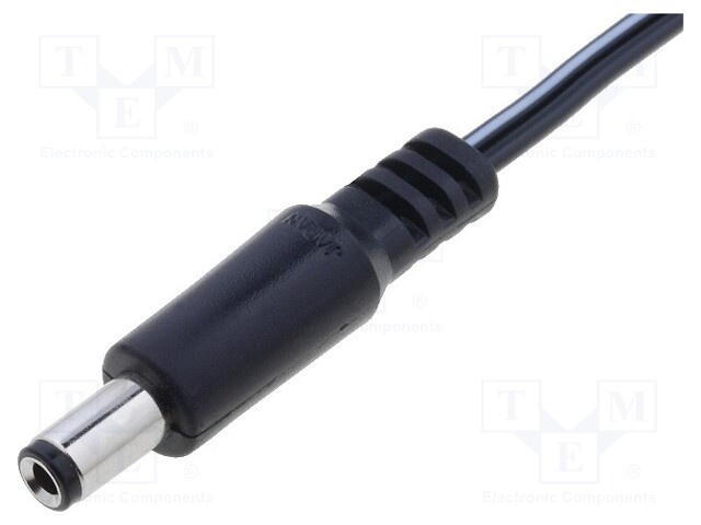 Cable; wires,DC 5,5/2,5 plug; straight; 0.3mm2; 1.8m