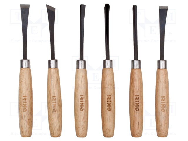 Kit: chisels; wood; 6pcs.