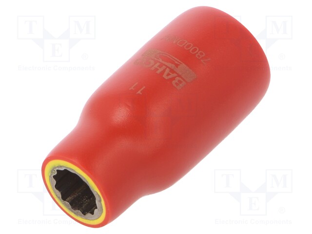 Key; insulated,twelve point socket,socket spanner; HEX 11mm