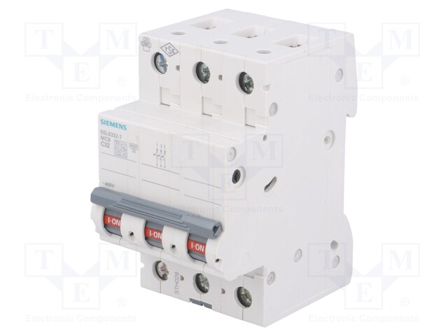 Circuit breaker; 400VAC; Inom: 32A; Poles: 3; DIN; Charact: C; 6kA