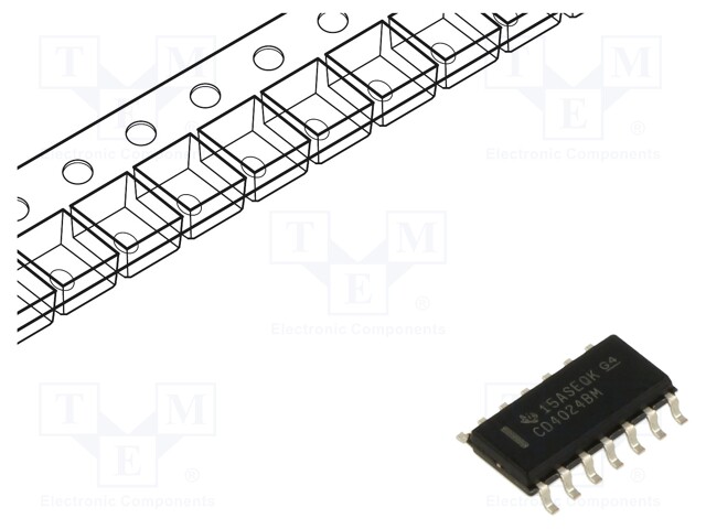 IC: digital; divider,counter; Ch: 7; CMOS; SMD; SO14; CD4000