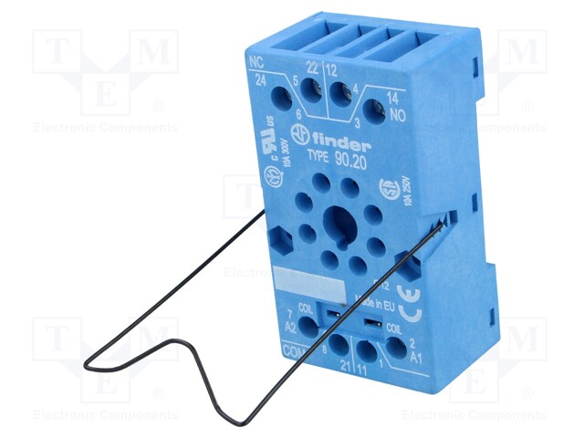 Socket; PIN: 8; 10A; 250VAC; Application: 88.12; Series: 60.12; octal