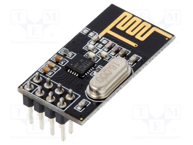 Module: radio modem; 3.3VDC; SPI; NRF24L01; goldpin; 2.4GHz