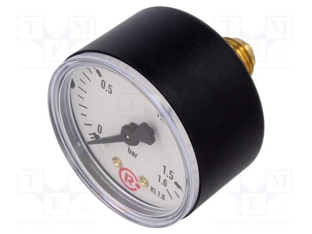 Manometer; 0÷1.6bar; 50mm; non-aggressive liquids,inert gases