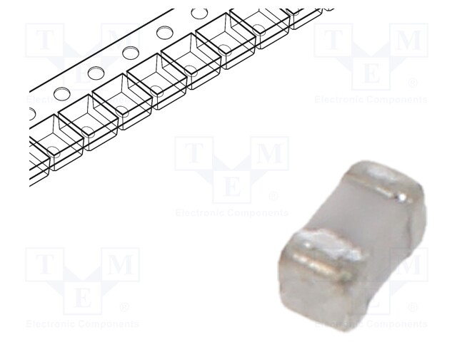 Capacitor: ceramic; 100pF; 50VDC; C0G; ±5%; SMD; 0402