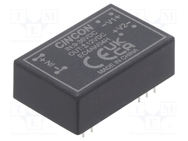 Converter: DC/DC; 3.3/6W; Uin: 9÷36V; Uout: 12VDC; Uout2: -12VDC