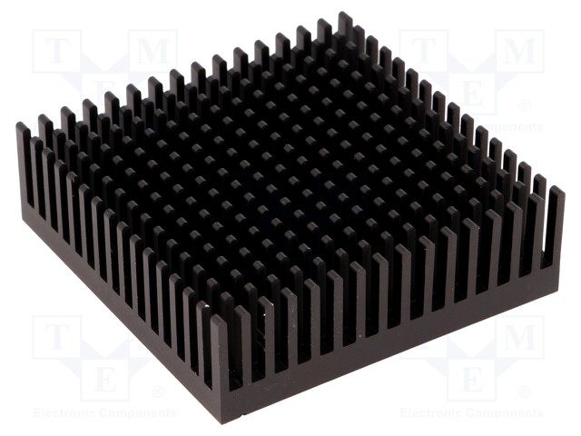 Heatsink: extruded; black; L: 53.3mm; W: 53.3mm; H: 16.51mm; anodized