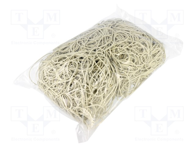 Rubber bands; Width: 1.5mm; Thick: 1.5mm; rubber; Colour: white