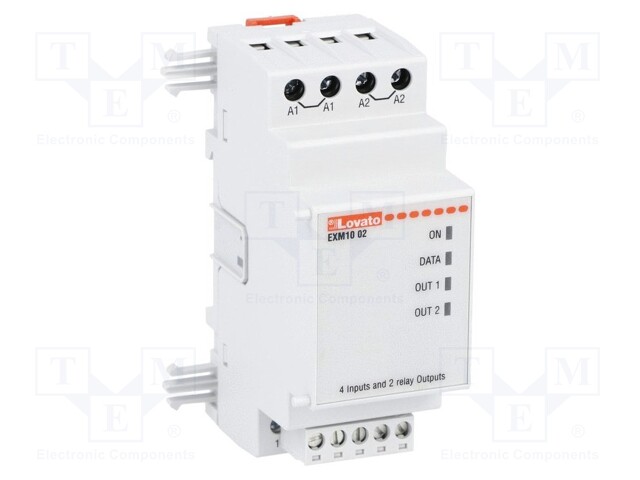 Extension module; for DIN rail mounting; Output: relay x2