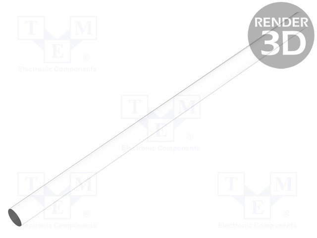 Fibre for LED; round; Ø3.2mm; Front: flat; straight