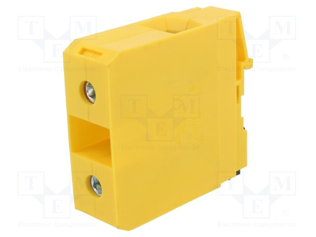 Splice terminal: rail; 35÷120mm2; ways: 1; terminals: 2; yellow