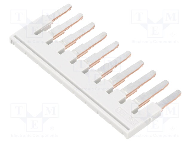 Comb bridge; ways: 10; grey; Width: 5mm; UL94V-0