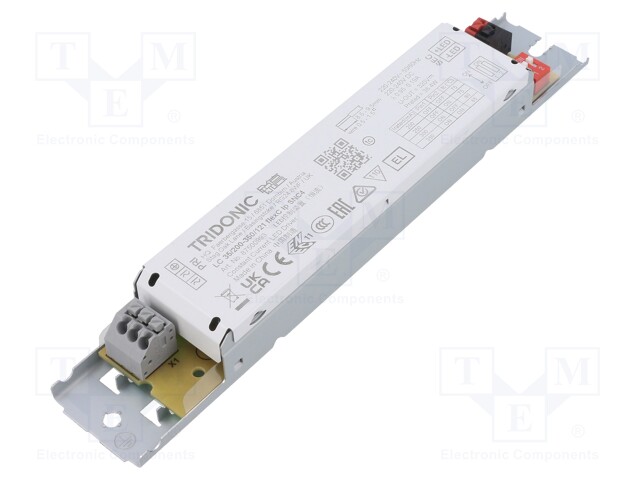 Power supply: switched-mode; LED; 35W; 52÷121VDC; 200÷350mA; IP20