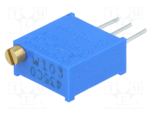 Potentiometer: mounting; multiturn; 10kΩ; 500mW; THT; ±10%; linear