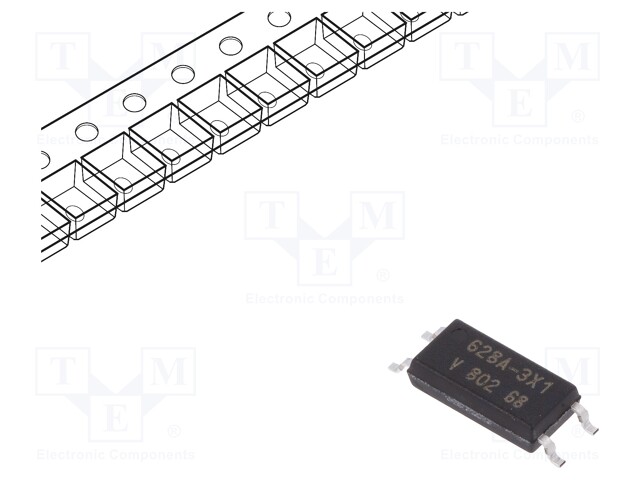 Optocoupler; SMD; Channels: 1; Out: transistor; Uinsul: 5kV; Uce: 80V