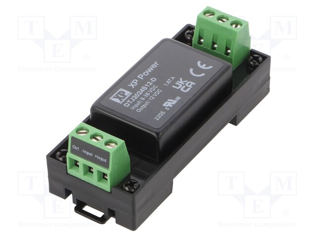 DC/DC Converter, ITE, 1 Output, 20 W, 12 V, 1.67 A