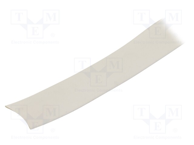 Heat shrink sleeve; glueless; 2: 1; 19mm; white; polyolefine