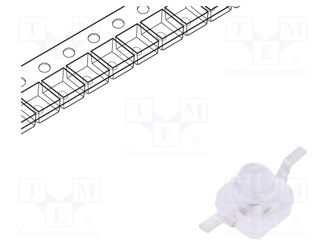 IR transmitter; Gull wing; 940nm; transparent; 40mW; 12°; SMD