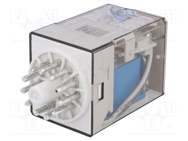 Relay: electromagnetic; 3PDT; Ucoil: 110VDC; 10A/250VAC; 10A/30VDC