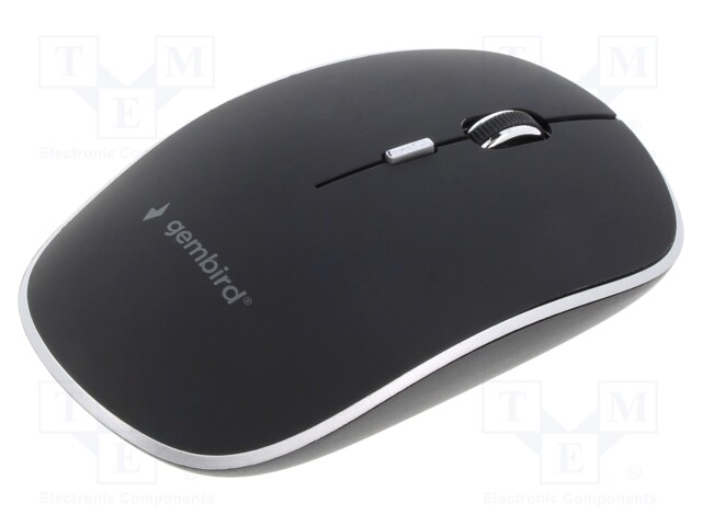 Optical mouse; black; USB A; wireless; No.of butt: 4; 10m