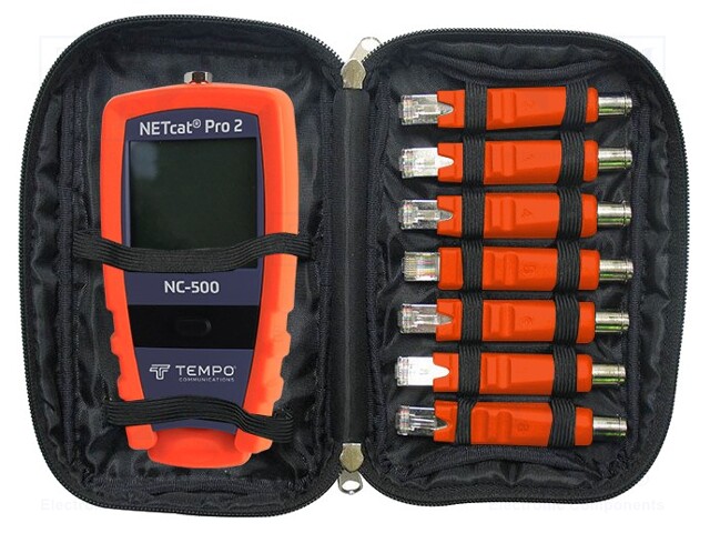 Tester: wiring system; touch screen,LCD (128x128); RJ45,F type