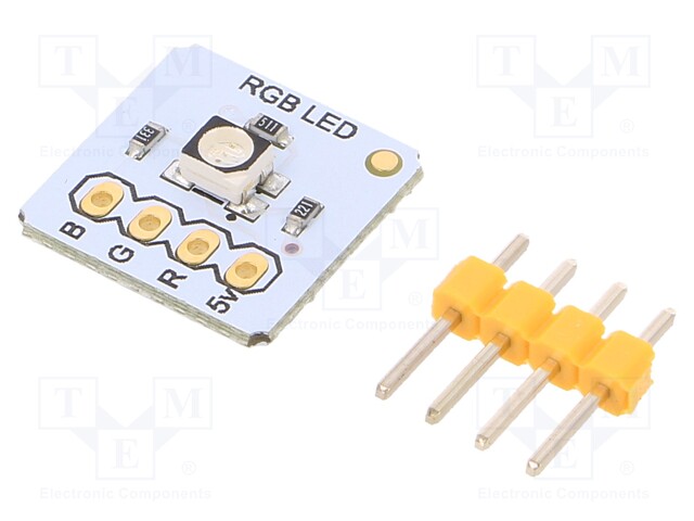 Module: LED; 3.3÷5VDC; 13x13mm; Colour: RGB; Case: 3528