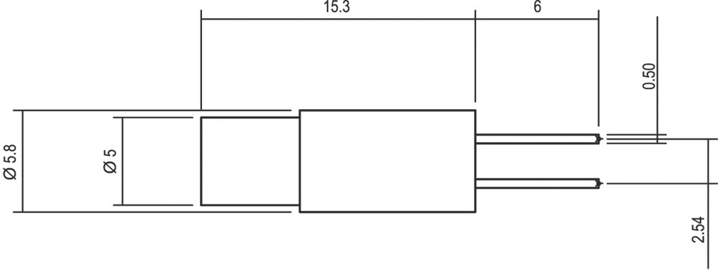 LED lamp; white cold; 12VDC; No.of diodes: 1; -30÷75°C; 5mm; Bi Pin